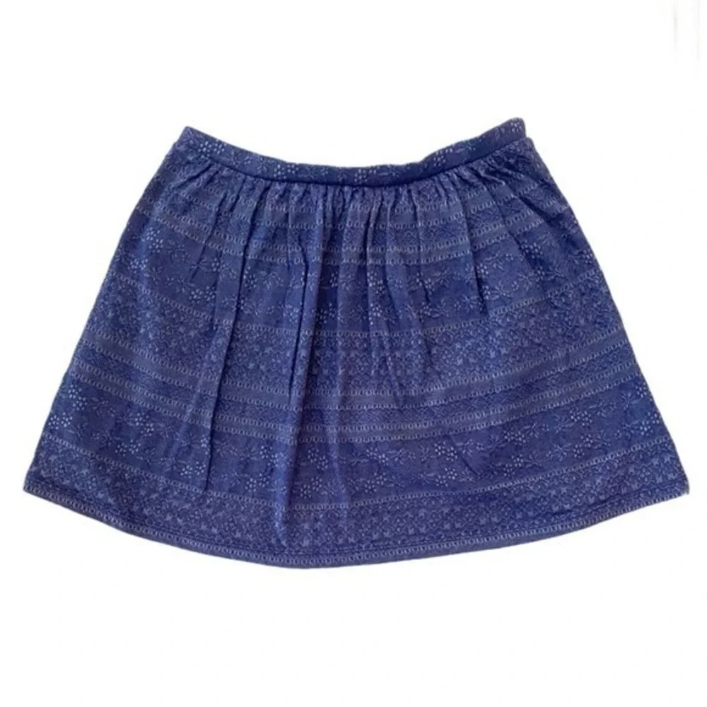 OLD NAVY Girl’s Chambray Blue Eyelet Skort